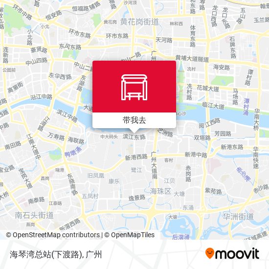 海琴湾总站(下渡路)地图