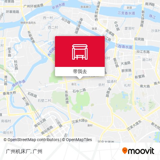 广州机床厂地图