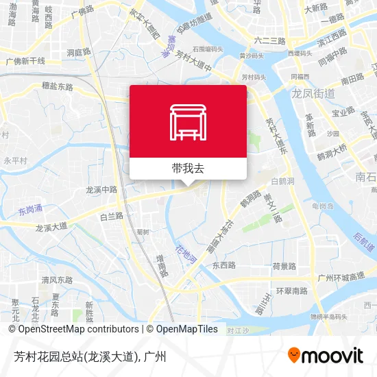 芳村花园总站(龙溪大道)地图