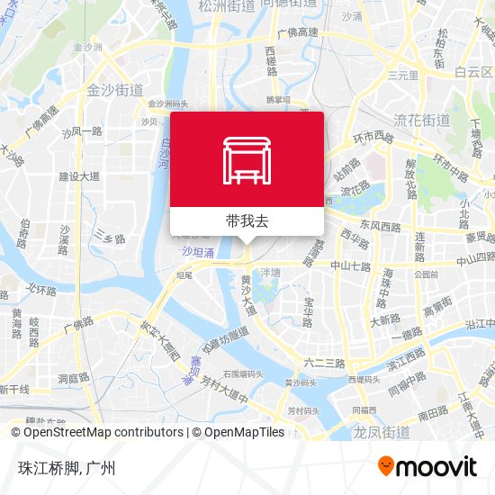 珠江桥脚地图