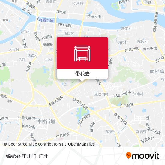 锦绣香江北门地图