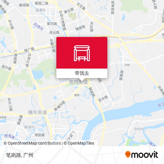 笔岗路地图
