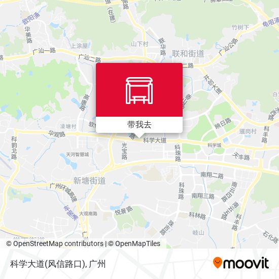 科学大道(风信路口)地图