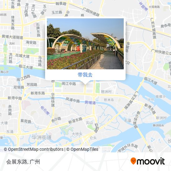 会展东路地图