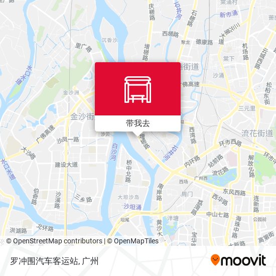 罗冲围汽车客运站地图