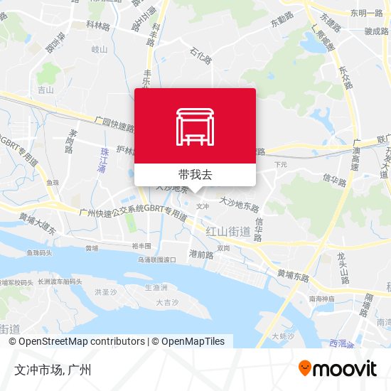 文冲市场地图