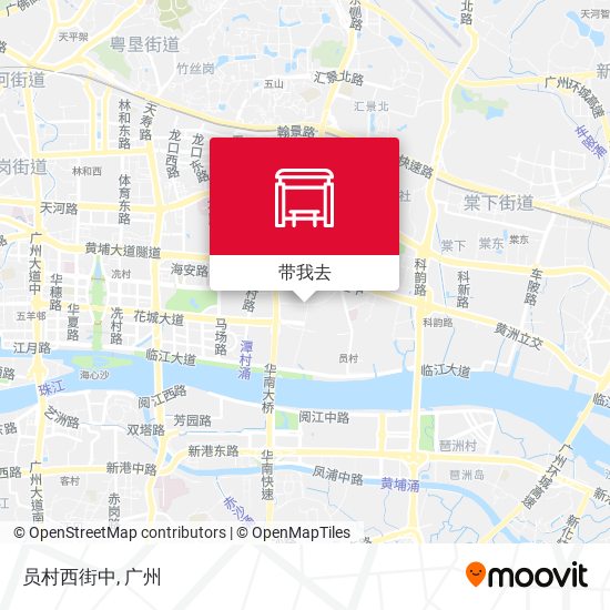 员村西街中地图