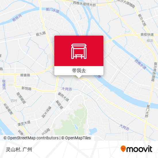 灵山村地图