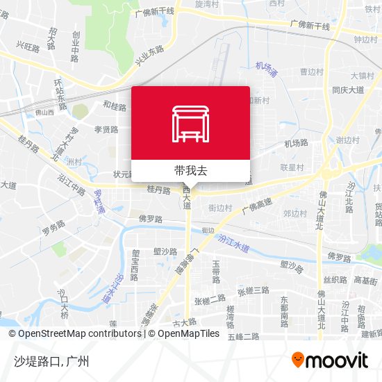 沙堤路口地图