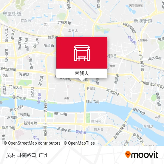 员村四横路口地图