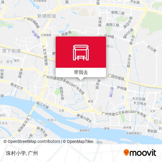 珠村小学地图