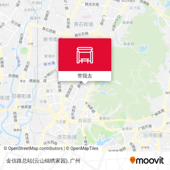 金信路总站(云山锦绣家园)地图