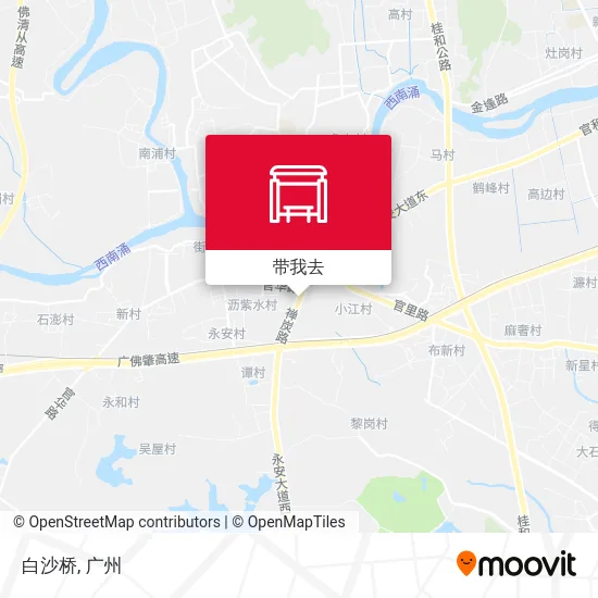 白沙桥地图