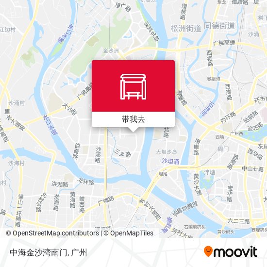 中海金沙湾南门地图