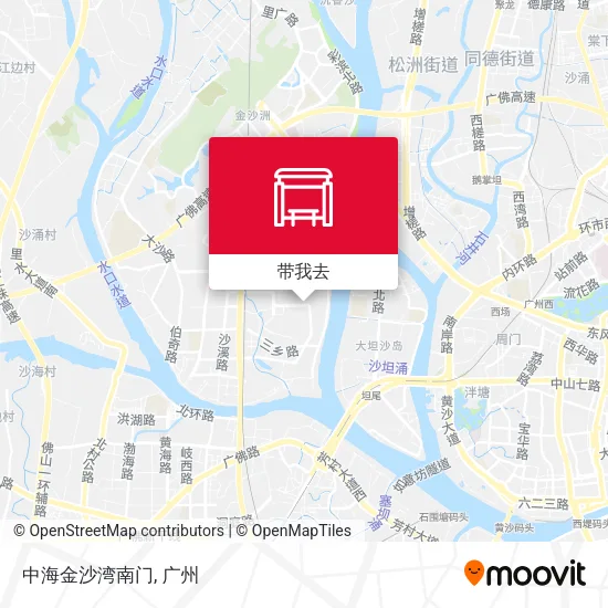 中海金沙湾南门地图
