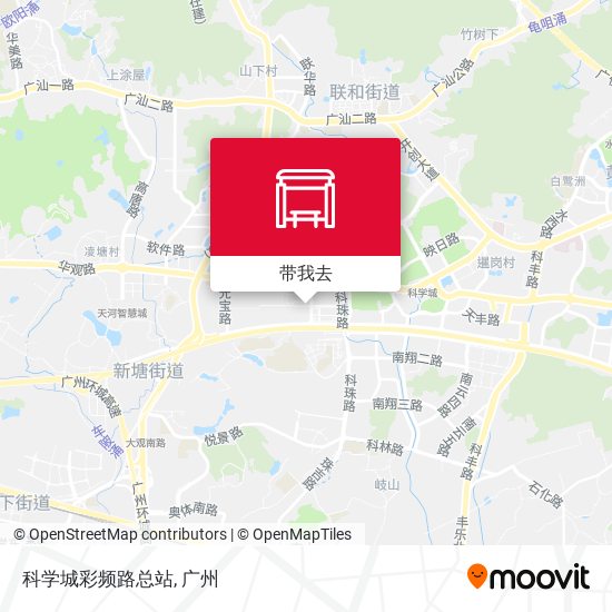 科学城彩频路总站地图