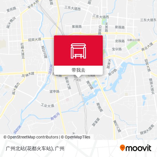 广州北站(花都火车站)地图