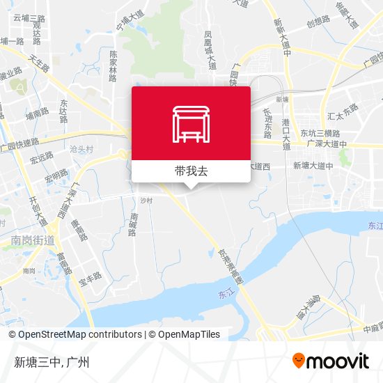 新塘三中地图