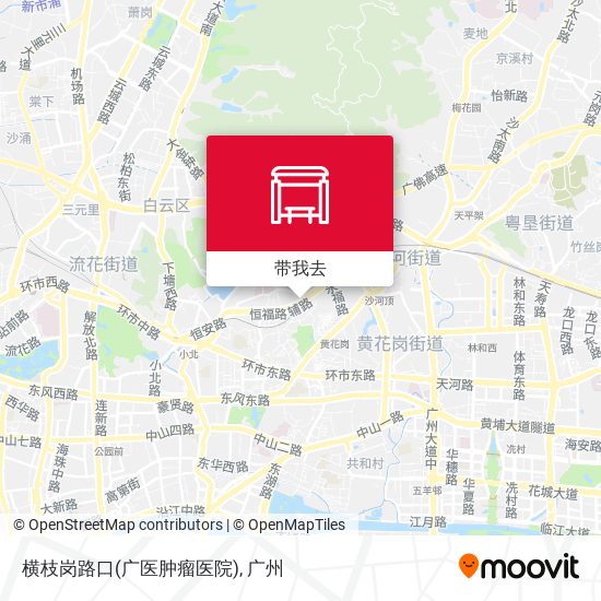 横枝岗路口(广医肿瘤医院)地图