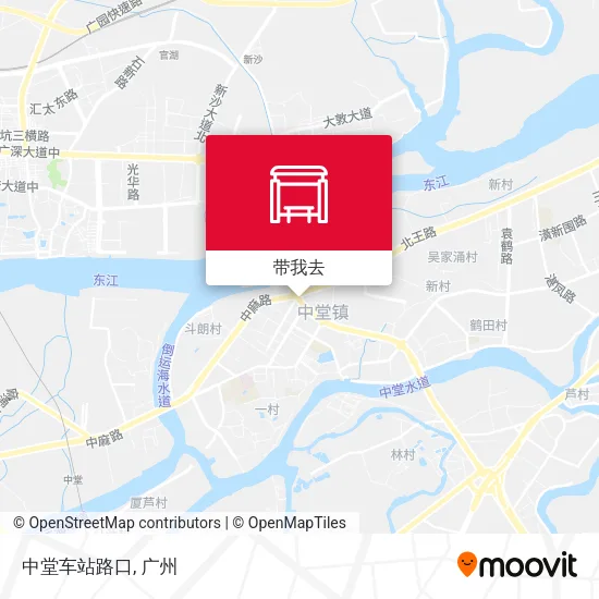 中堂车站路口地图