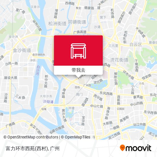富力环市西苑(西村)地图