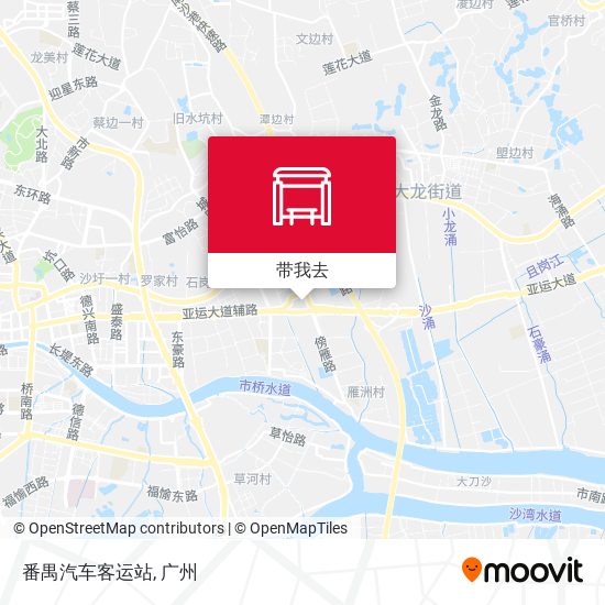 番禺汽车客运站地图