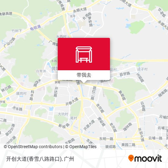开创大道(香雪八路路口)地图