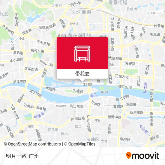 明月一路地图