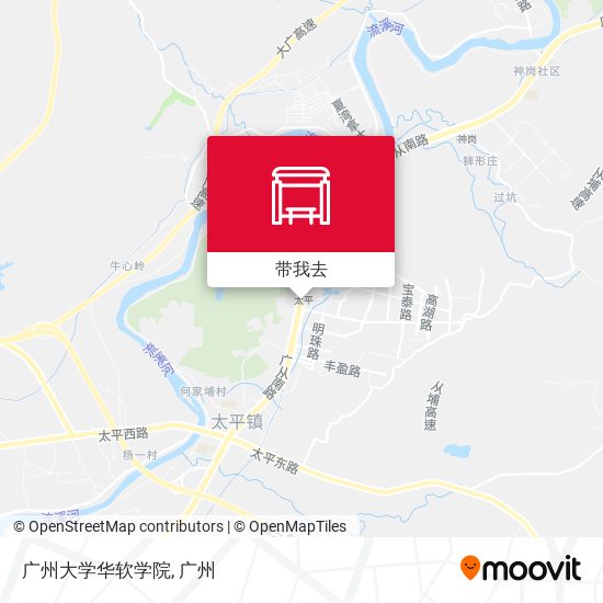 广州大学华软学院地图