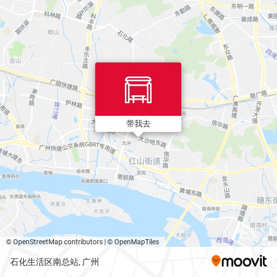 石化生活区南总站地图