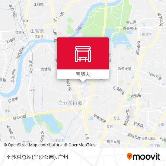 平沙村总站(平沙公园)地图