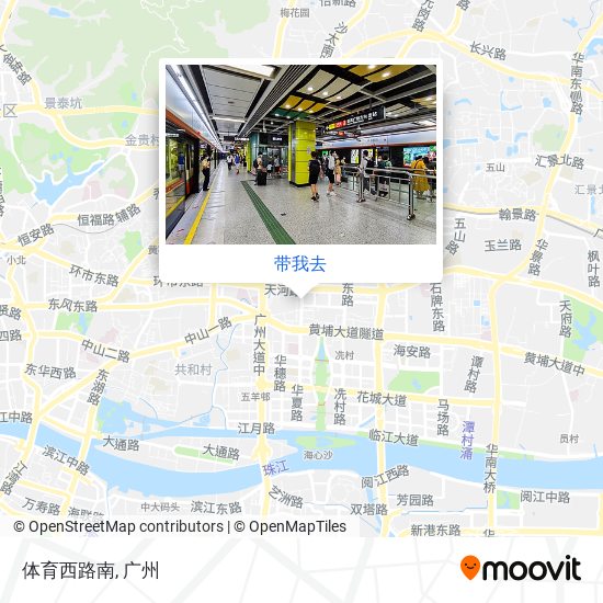 体育西路南地图