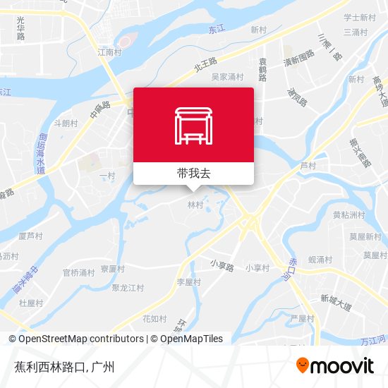 蕉利西林路口地图