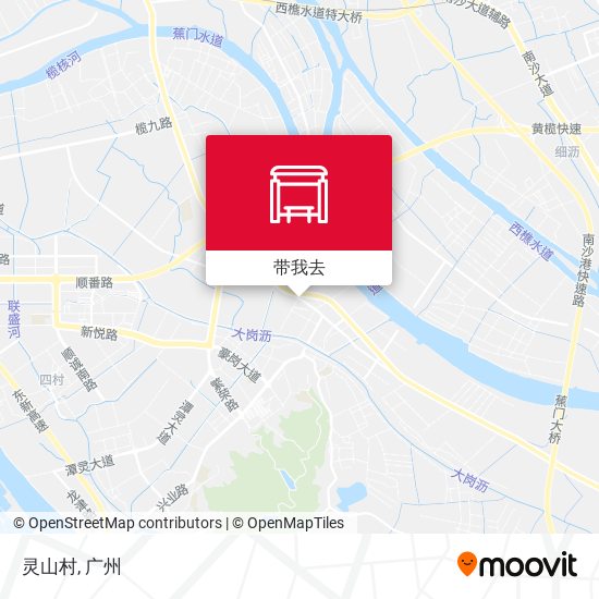 灵山村地图
