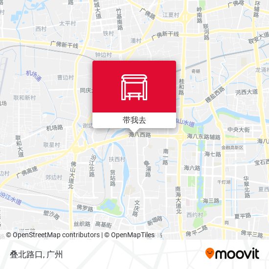 叠北路口地图