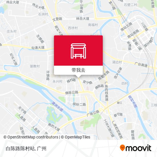 白陈路陈村站地图