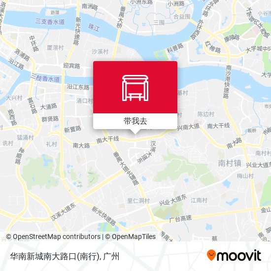 华南新城南大路口(南行)地图