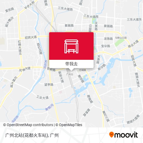 广州北站(花都火车站)地图