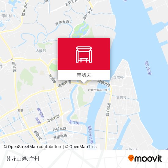 莲花山港地图