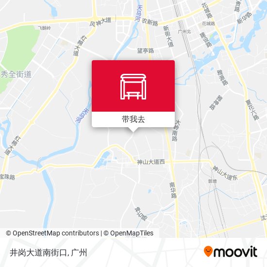 井岗大道南街口地图