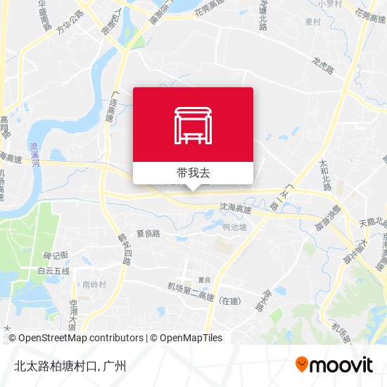 北太路柏塘村口地图