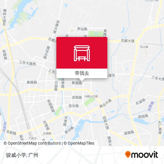 骏威小学地图