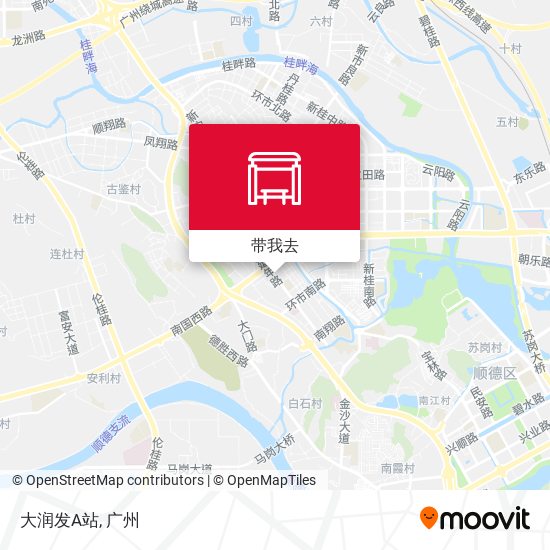 大润发A站地图