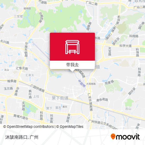 沐陂南路口地图