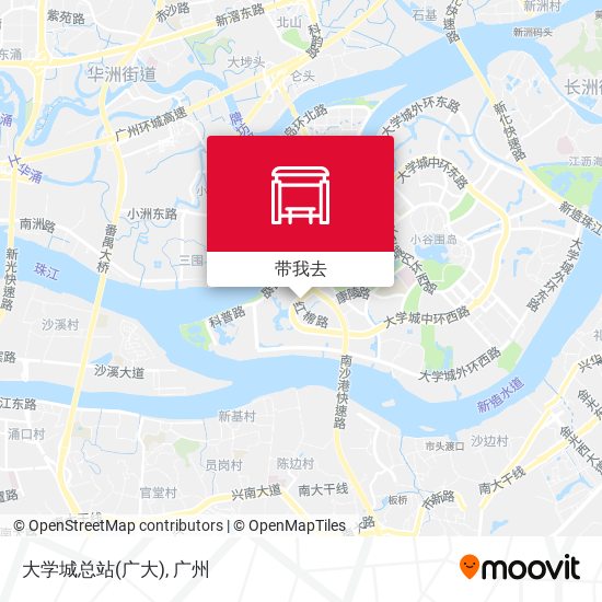 大学城总站(广大)地图
