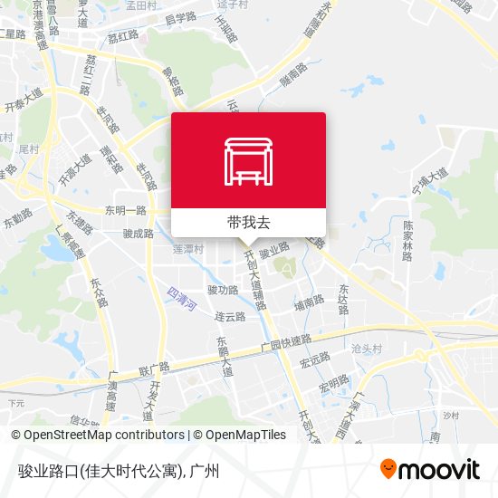 骏业路口(佳大时代公寓)地图