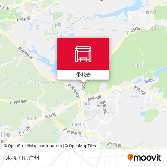 木摾水库地图