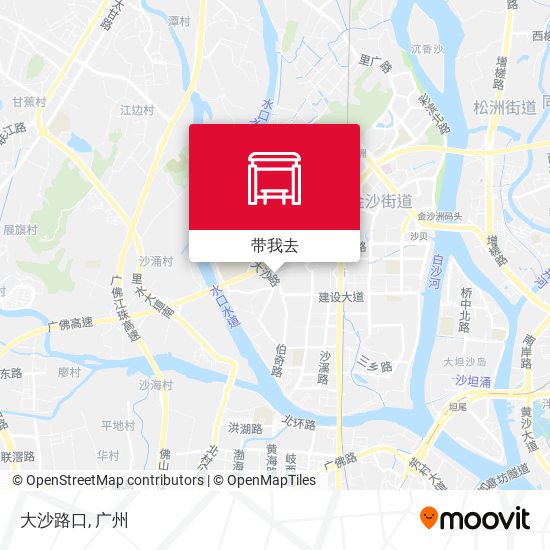 大沙路口地图