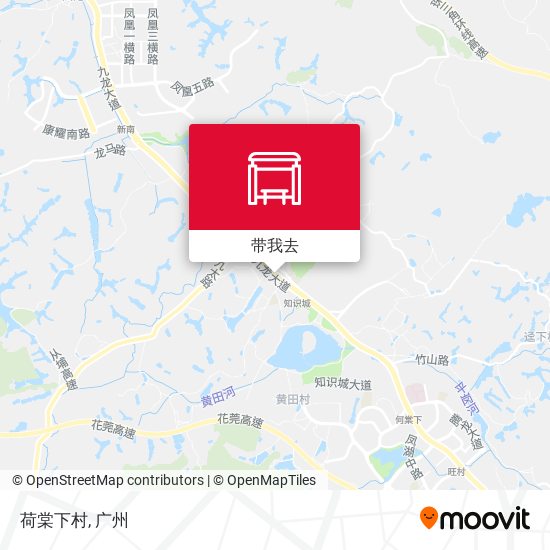 荷棠下村地图