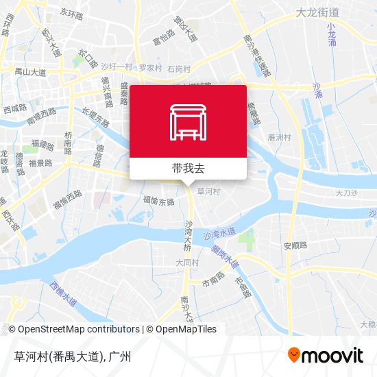 草河村(番禺大道)地图